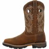 Georgia Boot Carbo-Tec FLX Alloy Toe Waterproof Pull-on Work Boot, CRAZY HORSE, W, Size 10.5 GB00622